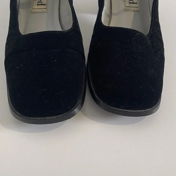 Unlisted Black Velvet Mary Jane Heels with Ankle Strap - Picture 4 of 7